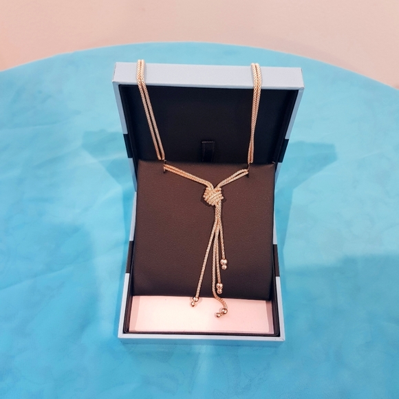 Sterling Silver Knot chain necklace - Picture 3 of 5